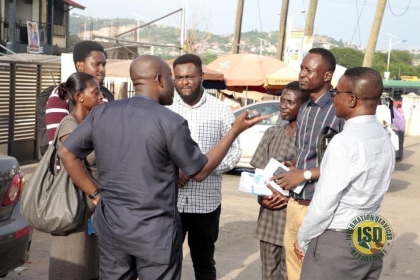 Minister of Information joins ISD Ga West Team on E-LEVY Sensitization in Amasaman