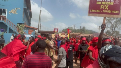 Demonstration At Samsam Electoral Area