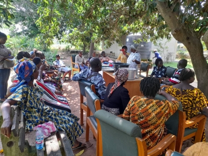 Training of women farmers on the processing of maize into Cerelac, Tom Brown & Wenimix 