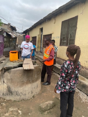  House to house Hazard identification within Amasaman Zongo. By Nadmo