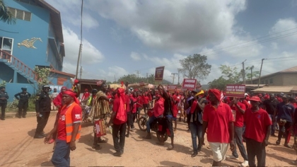Demonstration At Samsam Electoral Area
