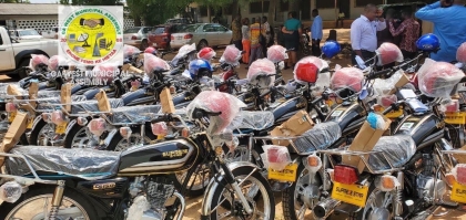 GWMA PRESENTS MOTOR BIKES TO ASSEMBLY MEMBERS