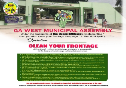 Operation clean your frontage - Flyer