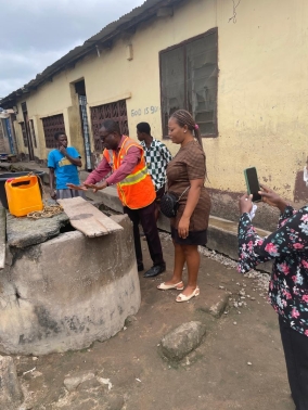  House to house Hazard identification within Amasaman Zongo. By Nadmo