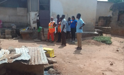 Inspection, Education and Sensitization @Medie on Hazards, Sensitization on Fire (NADMO)