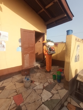 Disinfection and fumigation of potential sources of Infection