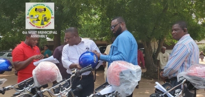 GWMA PRESENTS MOTOR BIKES TO ASSEMBLY MEMBERS