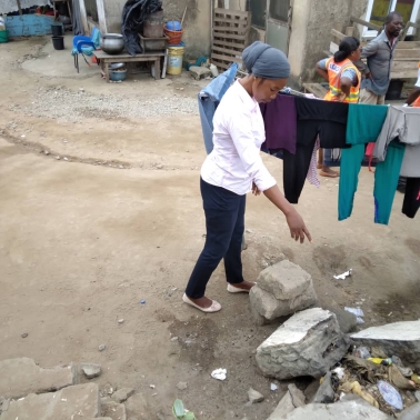 Hazard Identification and Field Sensitization at Amasaman Ayigbe Town ant its Environs. By Nadmo