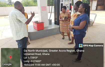 Fire Education and Inspection of Fire Extinguishers around Mayera Faase By NADMO