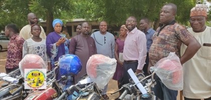 GWMA PRESENTS MOTOR BIKES TO ASSEMBLY MEMBERS