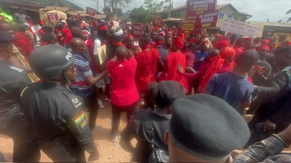 Demonstration At Samsam Electoral Area