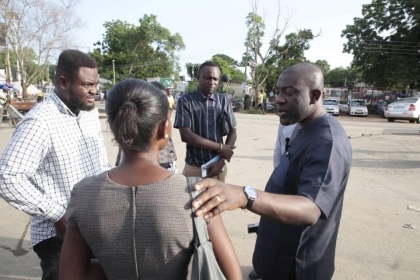 Minister of Information joins ISD Ga West Team on E-LEVY Sensitization in Amasaman
