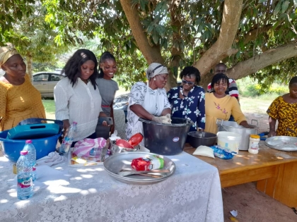Training of women farmers on the processing of maize into Cerelac, Tom Brown & Wenimix 