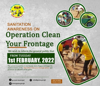 Operation clean your frontage - Flyer