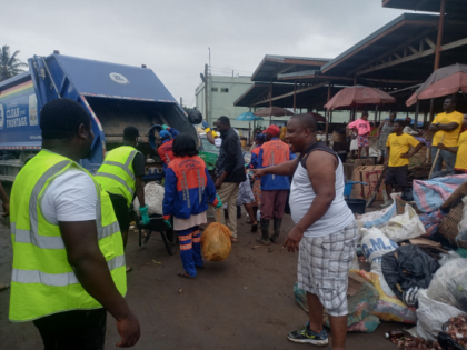 Sweeping, Desilting of gutters & Health Education along CBD & the Hospital
