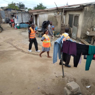 Hazard Identification and Field Sensitization at Amasaman Ayigbe Town ant its Environs. By Nadmo