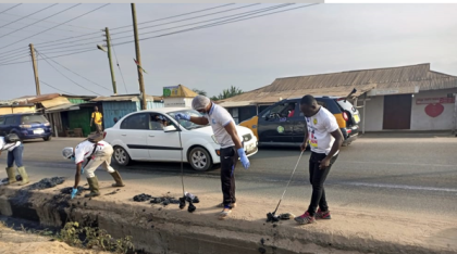 Desilting of gutters, Fumigation & clearing of Refuse @ Abease, Sonitra, Doblo Gonno