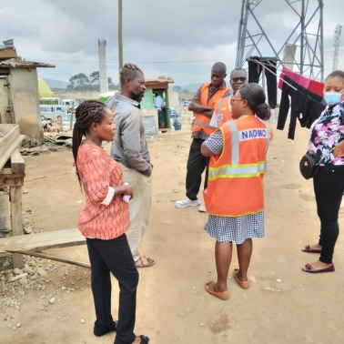 Hazard Identification and Field Sensitization at Amasaman Ayigbe Town ant its Environs. By Nadmo
