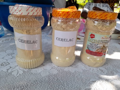Training of women farmers on the processing of maize into Cerelac, Tom Brown & Wenimix 