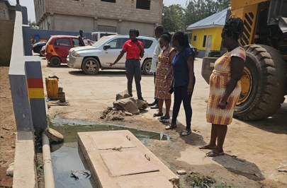 Fire Education and Inspection of Fire Extinguishers around Mayera Faase By NADMO