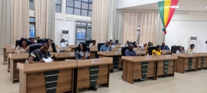 Hon. John Desmond Sowah Nai meets with Management of the Assembly