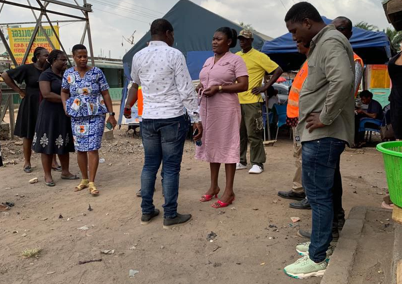 Fire Education and Inspection of Fire Extinguishers around Mayera Faase By NADMO