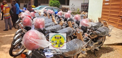 GWMA PRESENTS MOTOR BIKES TO ASSEMBLY MEMBERS