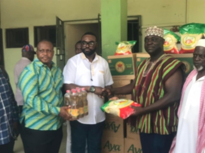 MCE donates food items to Muslim Clerics in Amasaman ahead of EID-UL-FITR